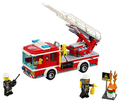 LEGO Set-Fire Ladder Truck-Town / City / Fire-60107-1-Creative Brick Builders
